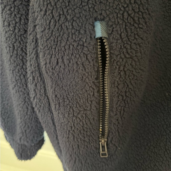 JW Anderson Uniqlo Full Zip Blue Sherpa Fleece Jacket - Picture 9 of 9